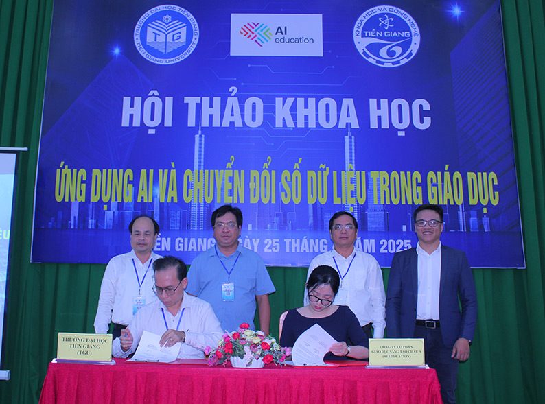 Trường Đại học Tiền Giang và Công ty cổ phần giáo dục sáng tạo châu Á ký kết ghi nhớ hợp tác