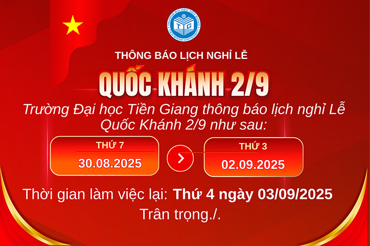 Thông báo nghỉ lễ Quốc khánh 2/9