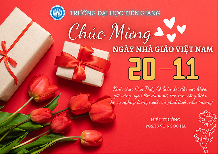 Thư chúc mừng ngày Nhà giáo Việt Nam của Hiệu trưởng Trường Đại học Tiền Giang