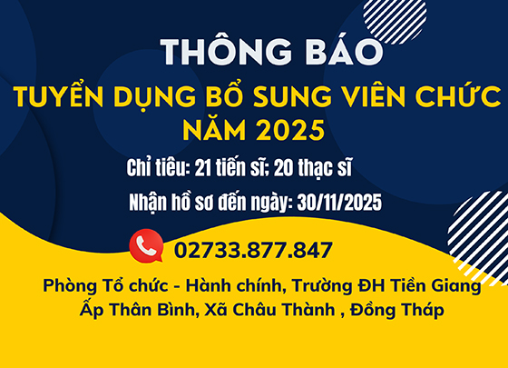 Thông báo tuyển dụng bổ sung viên chức năm 2025