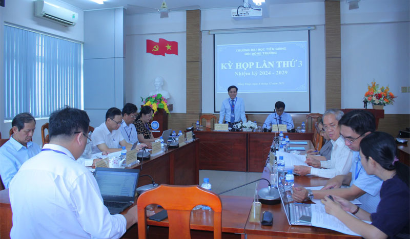 Trường Đại học Tiền Giang tổ chức Hội đồng trường lần thứ 3, nhiệm kỳ 2024 -2029