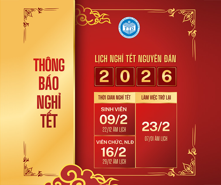 Thông báo về thời gian nghỉ Tết Nguyên đán Bính Ngọ năm 2026