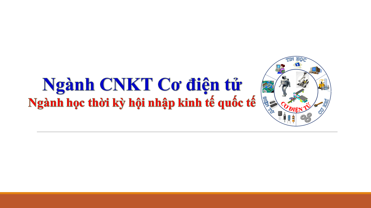NGÀNH CƠ ĐIỆN TỬ