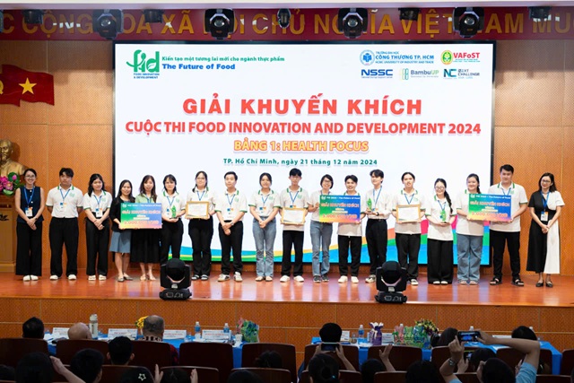Sinh viên Trường Đại học Tiền Giang đạt giải cuộc thi “Food Innovation and Development năm 2024” do 
