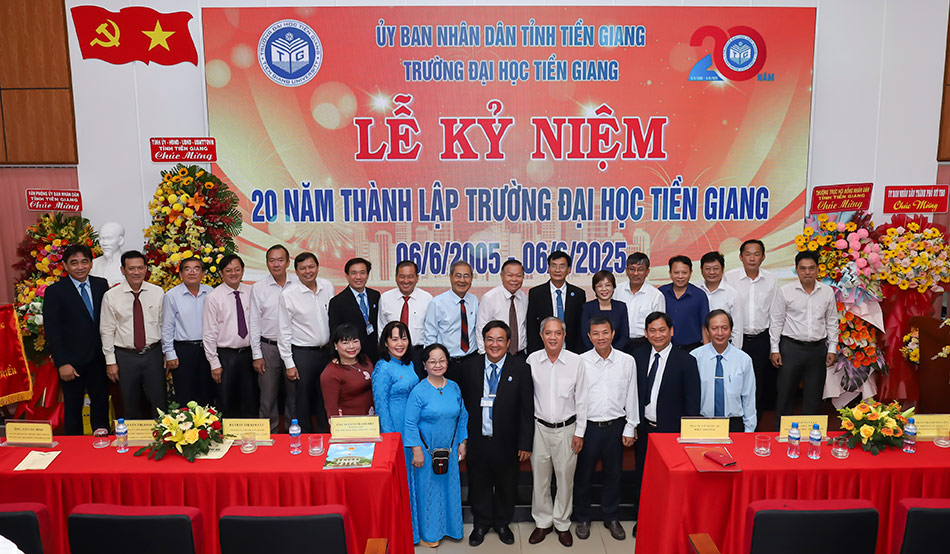 Trường Đại học Tiền Giang long trọng tổ chức Lễ kỷ niệm 20 năm thành lập (2005 – 2025)