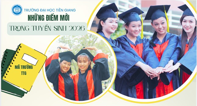 Nhiều điểm mới ở tuyển sinh 2026 của Trường đại học Tiền Giang